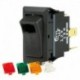 BEP SPST Rocker Switch - 1-LED w/4-Colored Covers - 12V/24V - ON/OFF