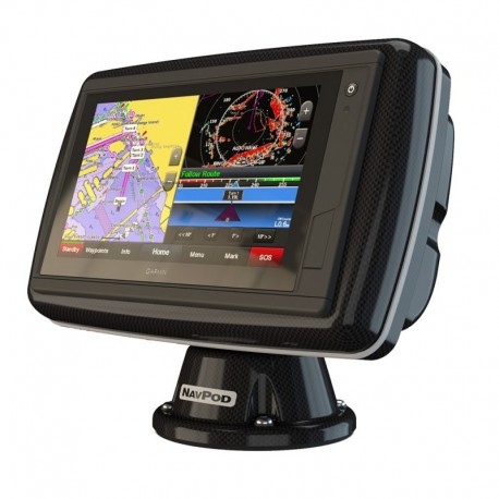 NavPod PowerPod Pre-Cut f/Garmin GPSMAP 942xs, 942, 922xs & 922 - Carbon Black