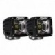 RIGID Industries Radiance Scene Lights - Surface Mount Pair - Black w/White LED Backlight