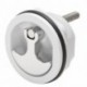 Whitecap Compression Handle CP Zinc/White Nylon Non-Locking - 1/4 Turn