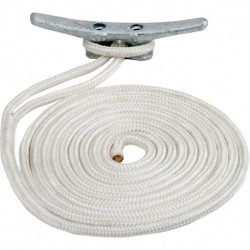 Sea-Dog Double Braided Nylon Dock Line - 5/8" x 30' - White