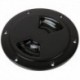 Sea-Dog Quarter-Turn Smooth Deck Plate w/Internal Collar - Black - 4"