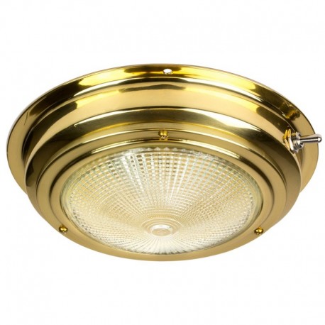 Sea-Dog Brass Dome Light - 5" Lens