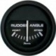 Faria Euro Black 2" Rudder Angle Indicator