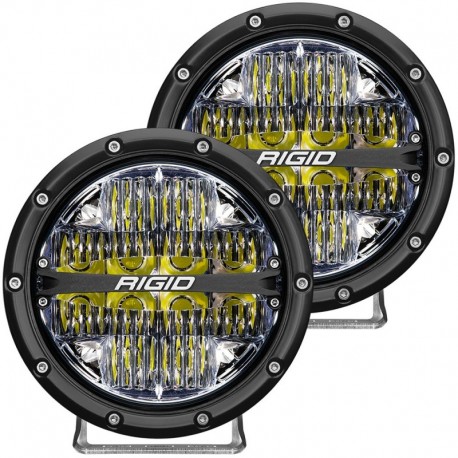 RIGID Industries 360-Series 6" LED Off-Road Fog Light Drive Beam w/White Backlight - Black Housing