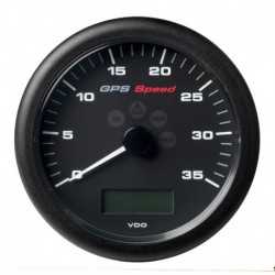 Veratron 4-1/4" (110MM) ViewLine GPS Speedometer 0-35 KNOTS/KMH/MPH - 8 to 16V Black Dial & Bezel