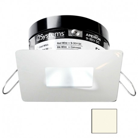 i2Systems Apeiron PRO A503 - 3W Spring Mount Light - Square/Square - Neutral White - White Finish