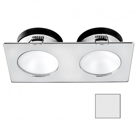 i2Systems Apeiron A1110Z - 4.5W Spring Mount Light - Double Round - Cool White - Brushed Nickel Finish