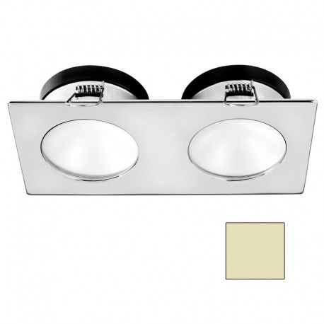 i2Systems Apeiron A1110Z - 4.5W Spring Mount Light - Double Round - Warm White - Brushed Nickel Finish