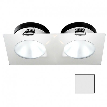 i2Systems Apeiron A1110Z - 4.5W Spring Mount Light - Double Round - Cool White - White Finish