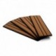 SeaDek Brushed 6mm 4-Piece Step Kit - 3.75" x 12.75" - Mocha/Black Faux Teak