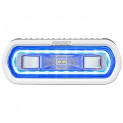 RIGID Industries SR-L Series Marine Spreader Light - White Surface Mount - White Light w/Blue Halo