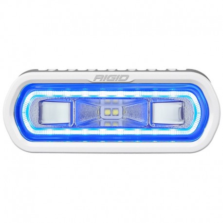 RIGID Industries SR-L Series Marine Spreader Light - White Surface Mount - White Light w/Blue Halo