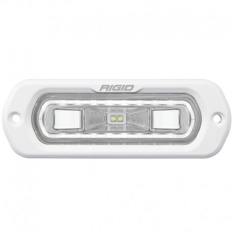 RIGID Industries SR-L Series Marine Spreader Light - White Flush Mount - White Light w/White Halo