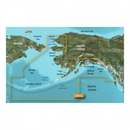 Garmin BlueChart g3 Vision HD - VUS517L - Alaska South - microSD /SD