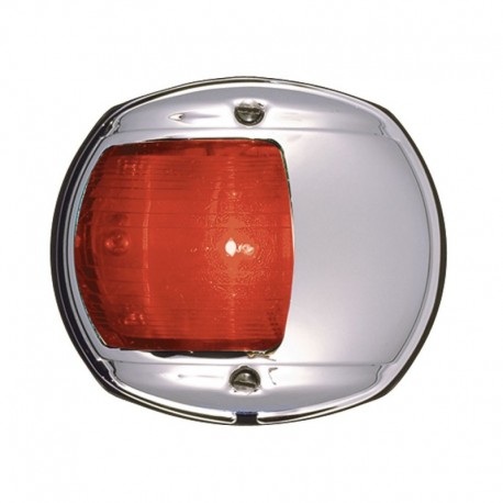 Perko LED Side Light - Red - 12V - Chrome Plated Housing