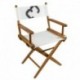 Whitecap Director' s Chair w/Sail Cloth Seating - Teak