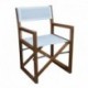 Whitecap Director' s Chair w/White Batyline Fabric - Teak