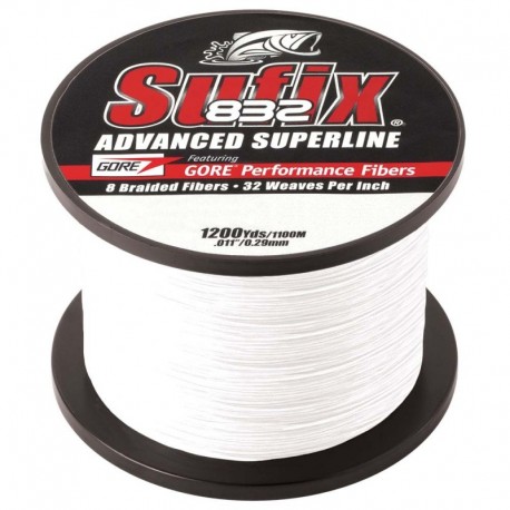 Sufix 832 Advanced Superline Braid - 6lb - Ghost - 1200 yds