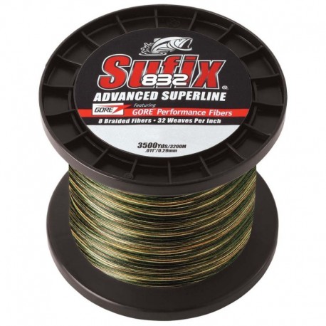 Sufix 832 Advanced Superline Braid - 6lb - Camo - 3500 yds