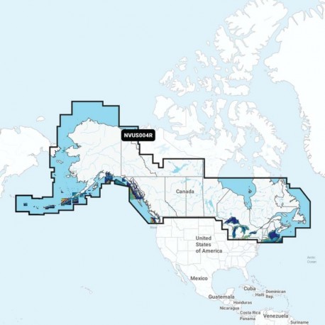 Garmin Navionics Vision+ NVUS004R Canada & Alaska