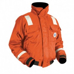 Mustang Classic Flotation Bomber Jacket w/SOLAS Tape - Orange - Large