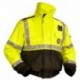 Mustang Classic Flotation Bomber Jacket ANSI - Hi-Vis Fluorescent Yellow/Green - Small