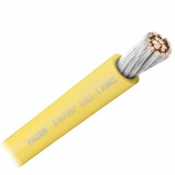 Pacer Yellow 1 AWG Battery Cable - Sold By The Foot