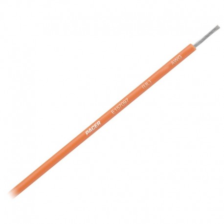 Pacer Orange 12 AWG Primary Wire - 12'