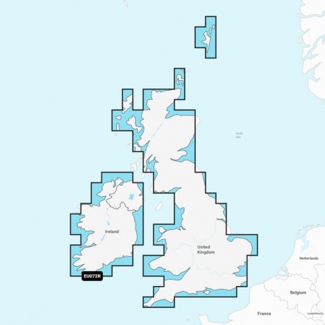 Garmin Navionics+ NSEU072R - U.K. & Ireland Lakes & Rivers - Marine Chart