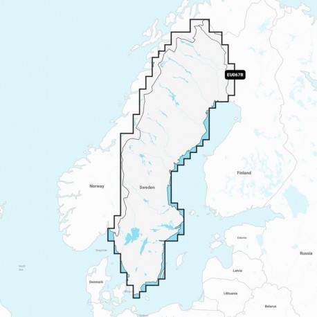 Garmin Navionics Vision+ NVEU067R - Sweden, Lakes & Rivers - Inland Marine Chart