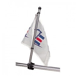 Sea-Dog Stainless Steel Rail Mount Flagpole - 17"