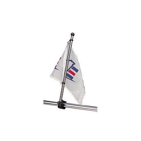 Sea-Dog Stainless Steel Rail Mount Flagpole - 17"