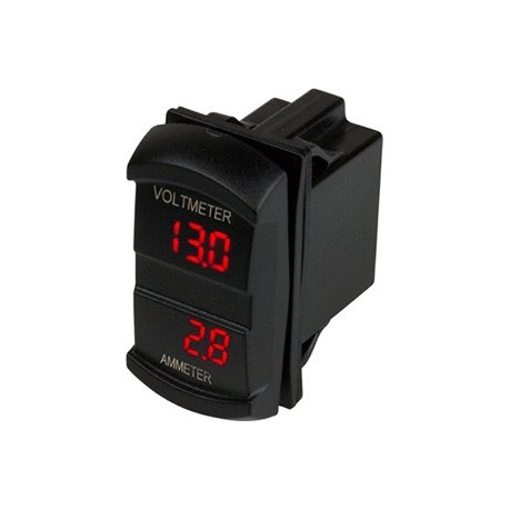 Sea-Dog Dual Volt/Amp Meter Rocker Style Switch