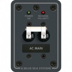 Blue Sea 8079 AC Main Only Circuit Breaker Panel - White Switches