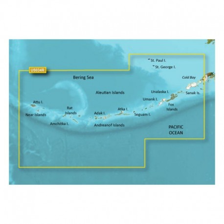 Garmin BlueChart g3 Vision HD - VUS034R - Aleutian Islands - microSD /SD