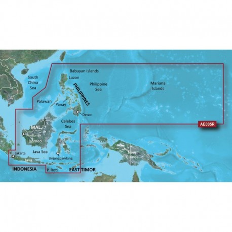 Garmin BlueChart g3 HD - HXAE005R - Phillippines - Java - Mariana Islands - microSD /SD