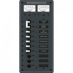 Blue Sea 8074 AC Main +8 Positions Toggle Circuit Breaker Panel - White Switches