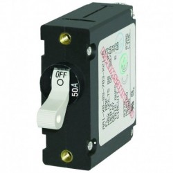 Blue Sea 7230 AC/DC Single Pole Magnetic World Circuit Breaker - 50AMP