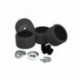 C.E. Smith Ribbed Roller Replacement Kit - 4 Pack - Black