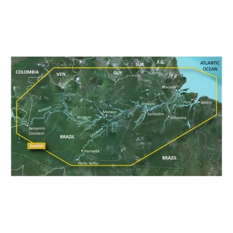 Garmin BlueChart g3 HD - HXSA009R - Amazon River - microSD /SD