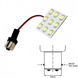 Lunasea Bayonet 9 LED Bulb BA15D - 12VAC or 10-30VDC/2W/149 Lumens - Warm White