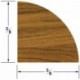 Whitecap Teak Quarter Round Molding Small - 5'