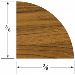 Whitecap Teak Quarter Round Molding Small - 5'