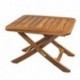 Whitecap Teak Small Adjustable Slat Top Table