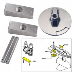 Tecnoseal Anode Kit w/Hardware - Mercury Verado 4 - Magnesium