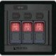 Blue Sea 1148 Remote Control Panel w/(3) 2145 Remote Control Contura Switch