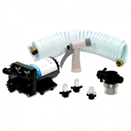 Shurflo by Pentair BLASTER II Washdown Kit - 12VDC, 3.5GPM w/25' Hose, Nozzle, Strainer & Fittings