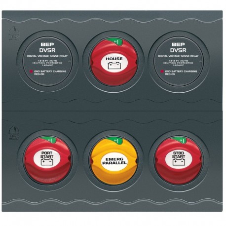 BEP Battery Management Contour Connect Panel f/Twin Engines w/VSR's