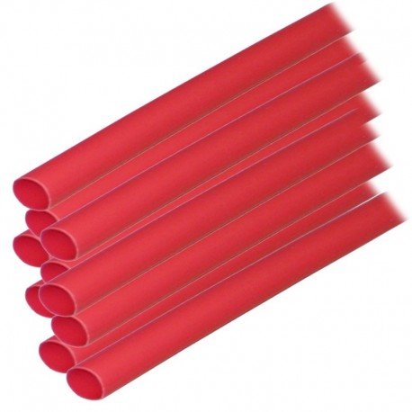 Ancor Adhesive Lined Heat Shrink Tubing (ALT) - 1/4" x 12" - 10-Pack - Red